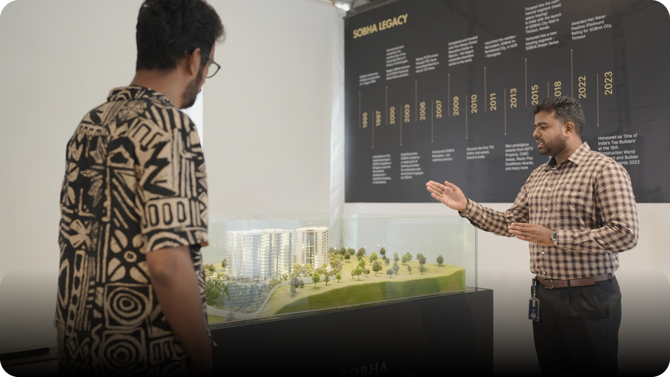 3D scale model viewing of Sobha Whispering Hills Trivandrum